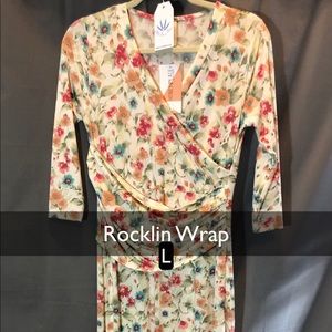 Large Honey and Lace Rocklin Wrap Dress NWT